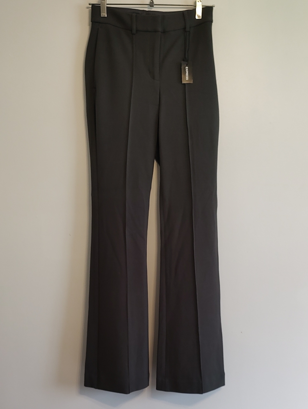Express Gray Straight Leg Dress Pants